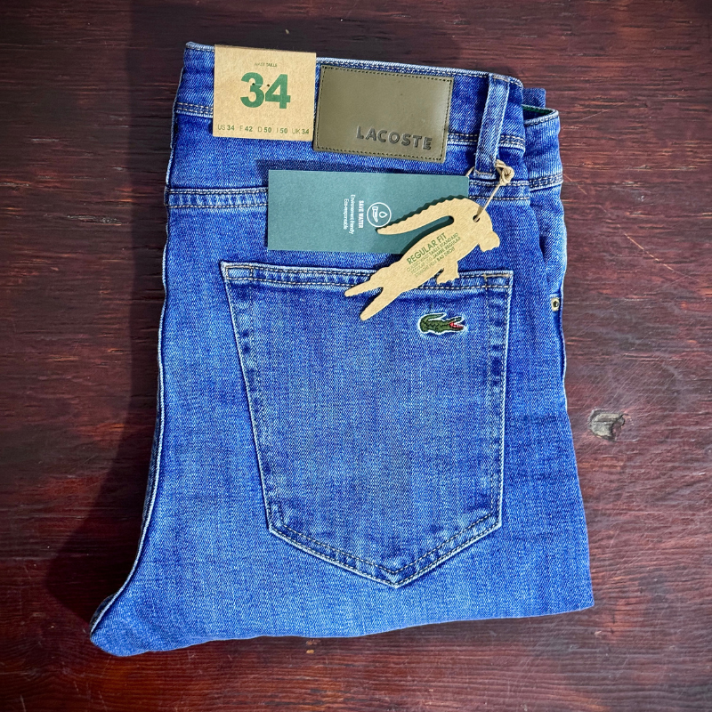 🐊 Lacoste Bleu Délaver 2 - coupe normale