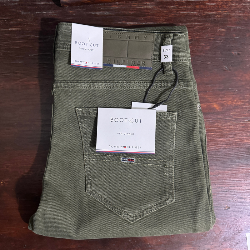 Tommy Hilfiger Vert Kaki - Coupe Droite