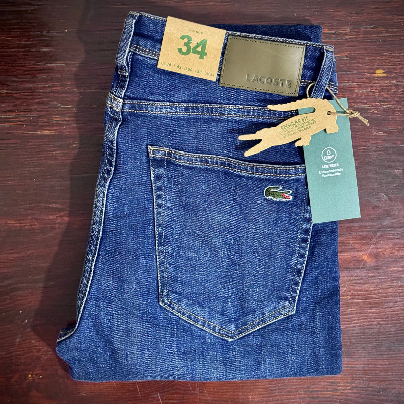 🐊 Lacoste Bleu Délaver 3 - coupe normale