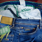 🐊 Lacoste Bleu Délaver 3 - coupe normale