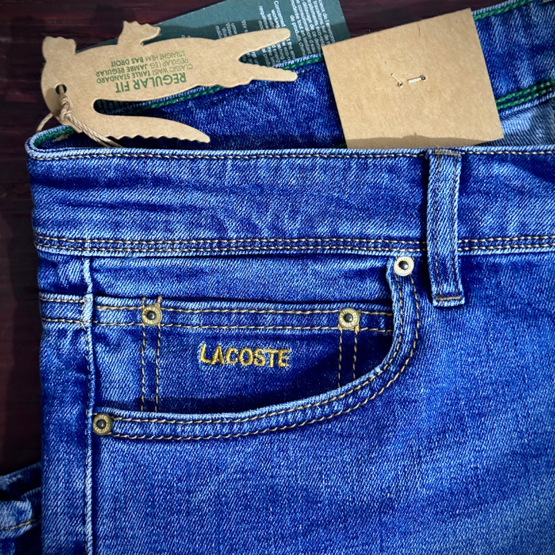 🐊 Lacoste Bleu Délaver 2 - coupe normale