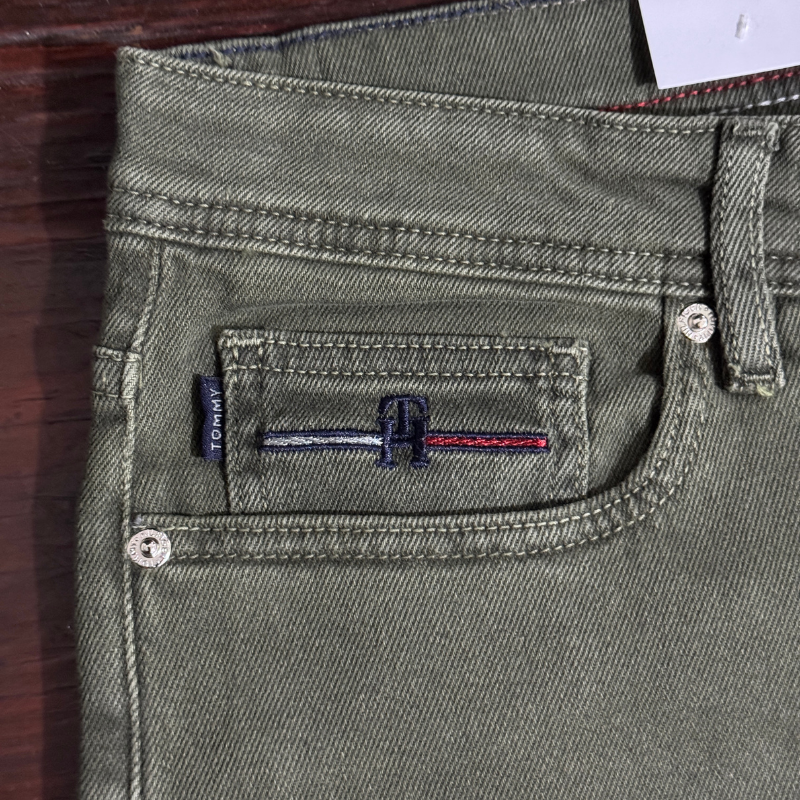 Tommy Hilfiger Vert Kaki - Coupe Droite