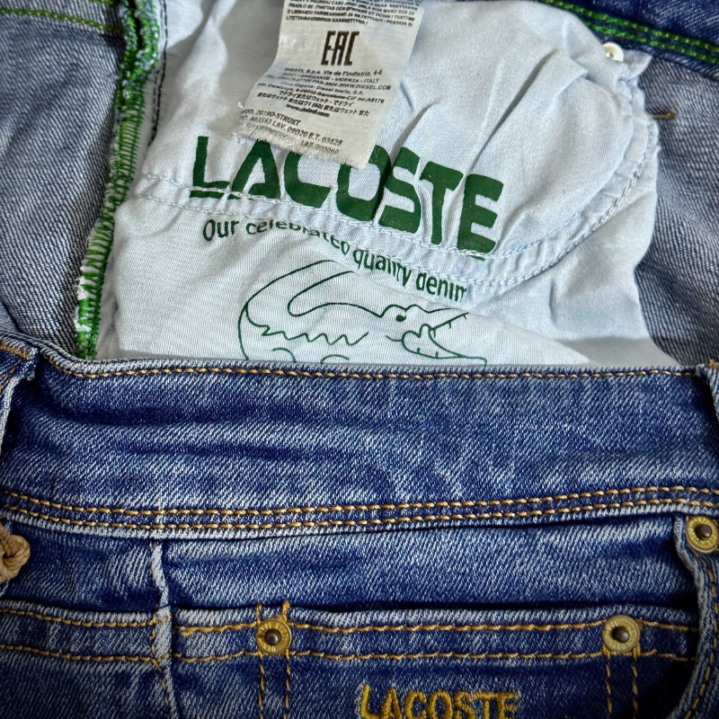 🐊 Lacoste Bleu Délaver 2 - coupe normale