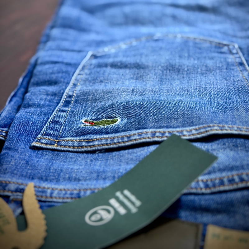 🐊 Lacoste Bleu Délaver 2 - coupe normale