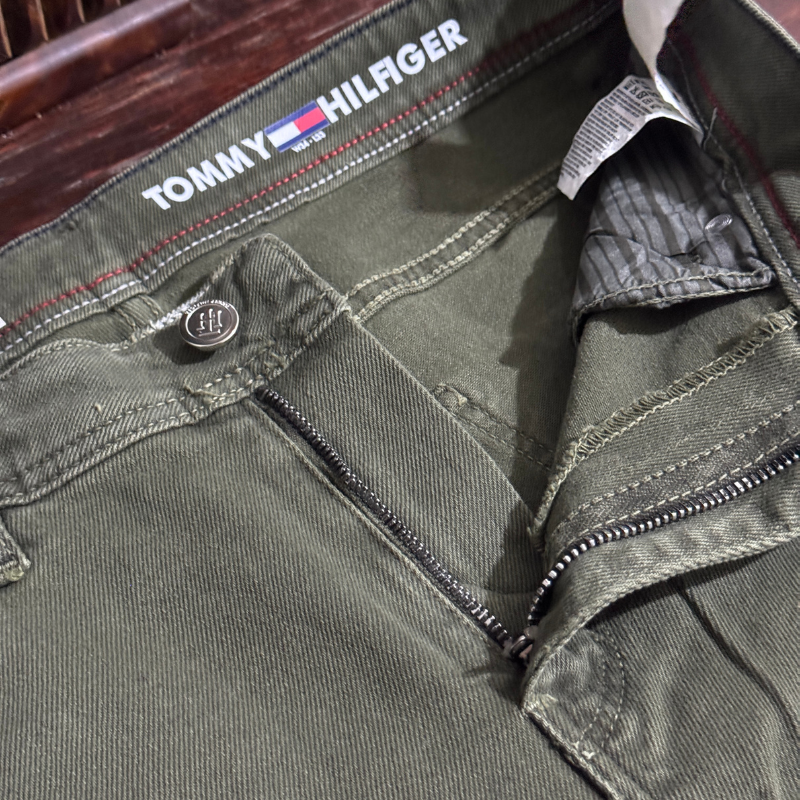 Tommy Hilfiger Vert Kaki - Coupe Droite