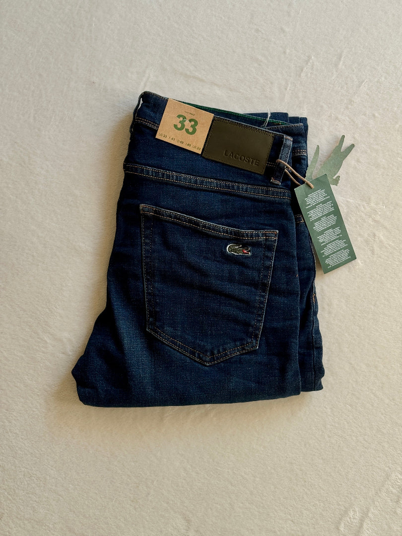 🐊 Lacoste Bleu Délaver 3 - coupe normale Image principale du produit