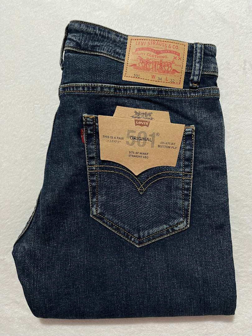 501 Bleu Dirty - coupe normale Image principale du produit